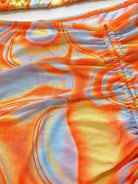 Multicolored Drawstring Ruched Three-Piece Swim Set - 6i6