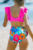 Cropped Swim Top and Floral Bottoms Set - 6i6