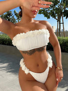Applique Tie Back Two-Piece Bikini Set - 6i6
