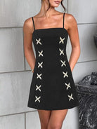 Contrast Mini Cami Dress for women from 6i6.com, perfect for trendy daytime looks or a chic night out.