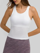 Round Neck Racerback Active Tank - 6i6