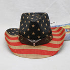 US Flag Print Paper Cloth Hat - 6i6