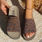 Leopard Open Toe Sandals - 6i6