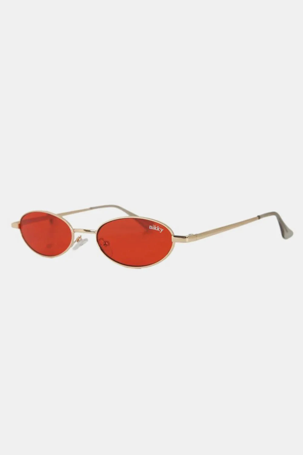 Nicole Lee USA Metal Frame Finley Oval Sunglasses - 6i6