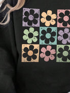 Flower Round Neck Long Sleeve Sweatshirt - 6i6