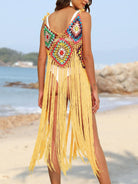 Fringe Spaghetti Strap Cover-Up - 6i6