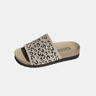 Leopard Open Toe Sandals - 6i6