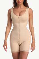 Full Size Zip-Up Lace Detail Shapewear - 6i6