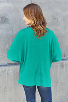 Double Take Full Size Round Neck Long Sleeve T-Shirt - 6i6