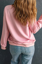 Graphic Round Neck Long Sleeve Sweatshirt - 6i6