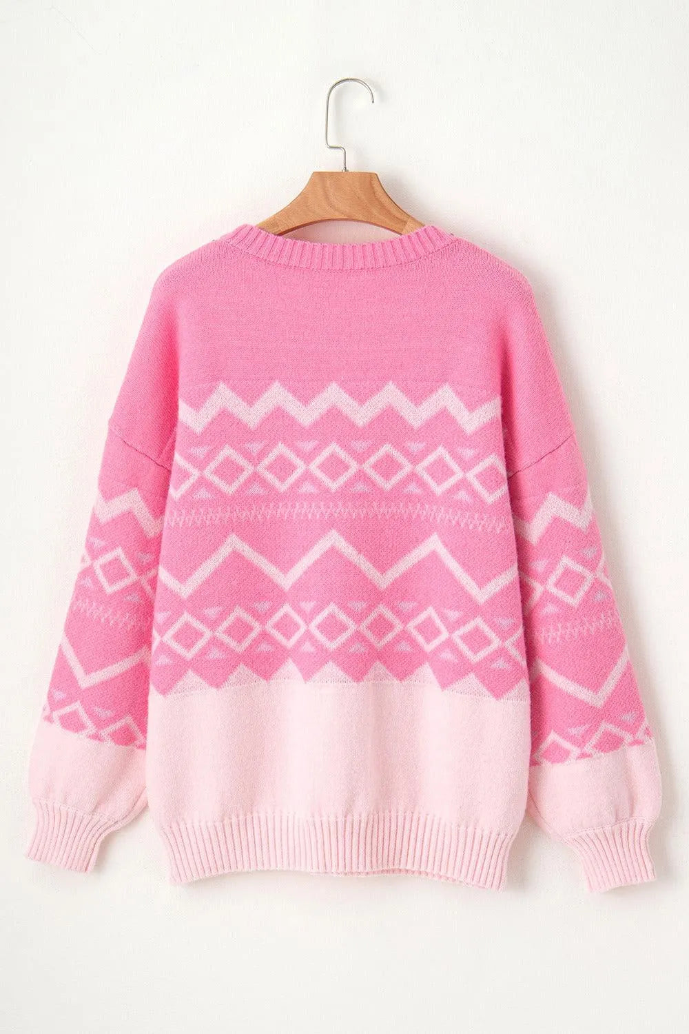 Round Neck Long Sleeve Sweater - 6i6