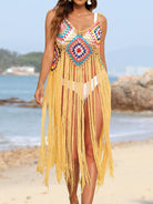 Fringe Spaghetti Strap Cover-Up - 6i6