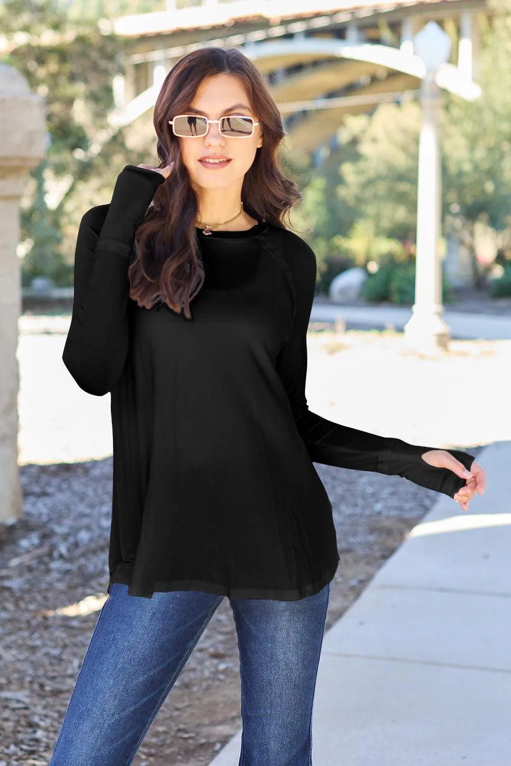 Basic Bae Full Size Round Neck Long Sleeve T-Shirt - 6i6