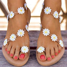 Daisy Open Toe Flat Sandals - 6i6