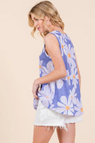 BOMBOM Floral Round Neck Tank - 6i6