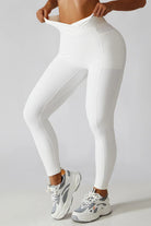 Basic Bae Crossover Waist Active Leggings - 6i6