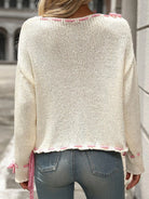 Dropped Shoulder Long Sleeve Sweater - 6i6