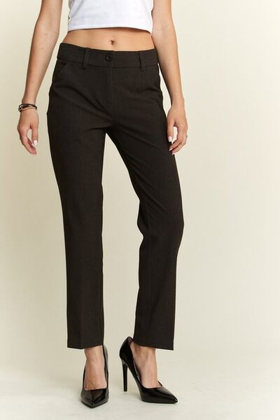ADORA Zipper Skinny 2-Pocket Pants for women from 6i6.com, perfect for a sleek urban look and versatile everyday style.