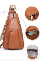 Adored Take A Trip PU Leather Sling Bag - 6i6