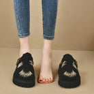 Round Toe Platform Loafers - 6i6