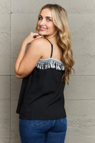 Ninexis It's About Time Lace Detail Loose Cami Top - 6i6