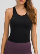 Round Neck Racerback Active Tank - 6i6