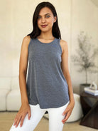 Basic Bae Full Size Round Neck Curved Hem Tank - 6i6