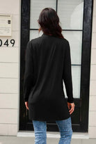 Basic Bae Full Size Open Front Long Sleeve Cardigan with Pockets - 6i6