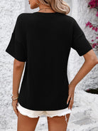 V-Neck Dropped Shoulder T-Shirt - 6i6