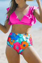 Cropped Swim Top and Floral Bottoms Set - 6i6