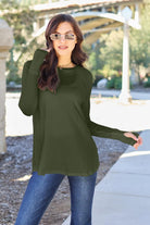 Basic Bae Full Size Round Neck Long Sleeve T-Shirt - 6i6