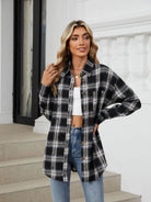 Plaid Button Up Long Sleeve Shirt - 6i6