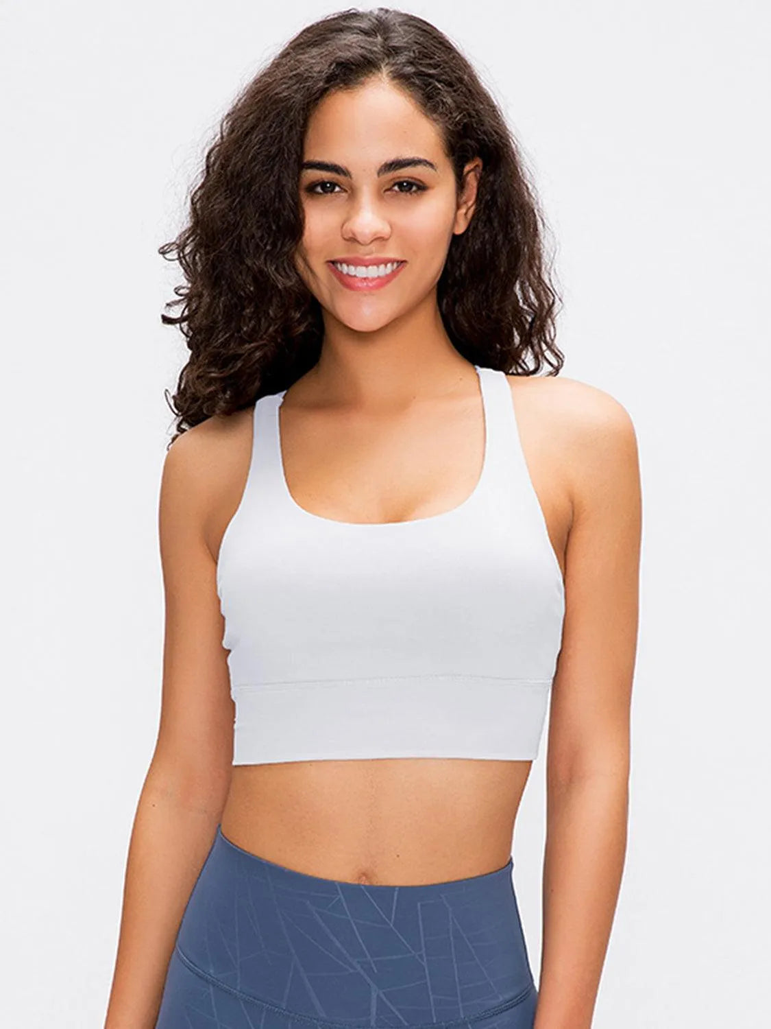 Crisscross Scoop Neck Active Tank - 6i6