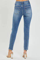 Risen Full Size High Rise Knee Distressed Skinny Jeans - 6i6