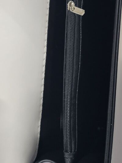 Chain PU Leather Handbag with detachable shoulder strap for women from 6i6.com, a versatile accessory for everyday or special occasions.