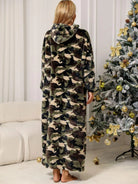 Camouflage Hooded Teddy Night Dress - 6i6