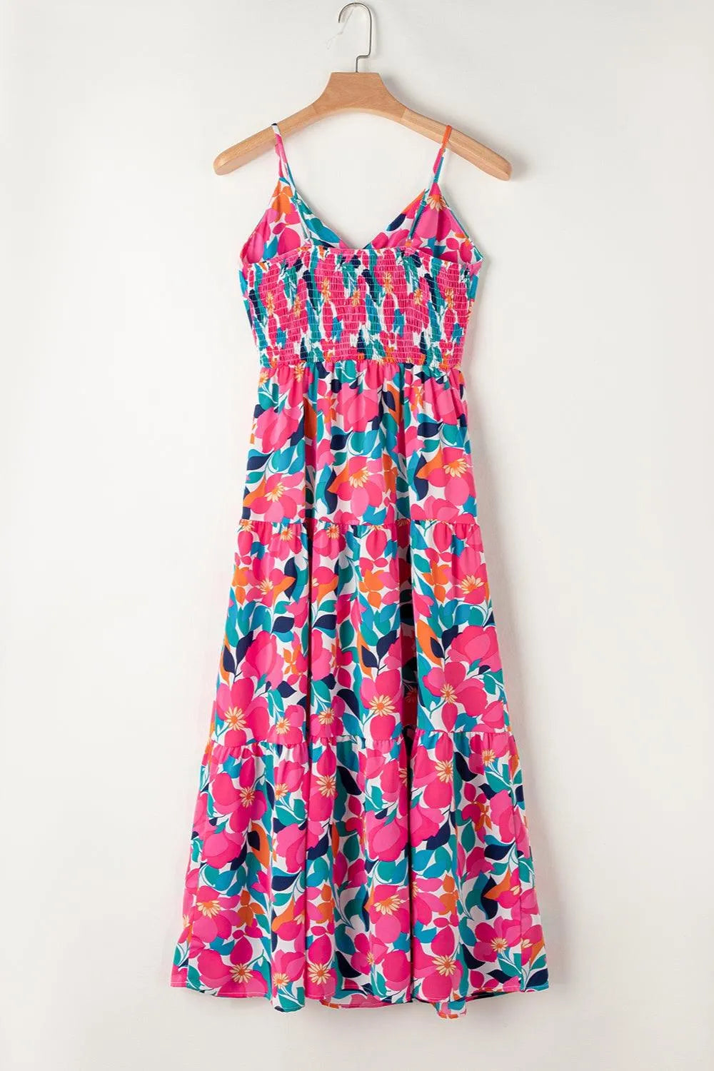 Printed V-Neck Maxi Cami Dress - 6i6