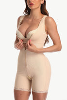 Full Size Zip-Up Lace Detail Shapewear - 6i6