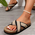 Contrast Open Toe Platform Sandals - 6i6