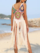 Fringe Spaghetti Strap Cover-Up - 6i6