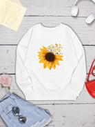 Sunflower Round Neck Dropped Shoulder Sweatshirt - 6i6