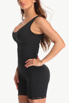 Full Size Zip-Up Lace Detail Shapewear - 6i6