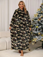 Camouflage Hooded Teddy Night Dress - 6i6