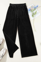 Drawstring Wide Leg Active Pants - 6i6