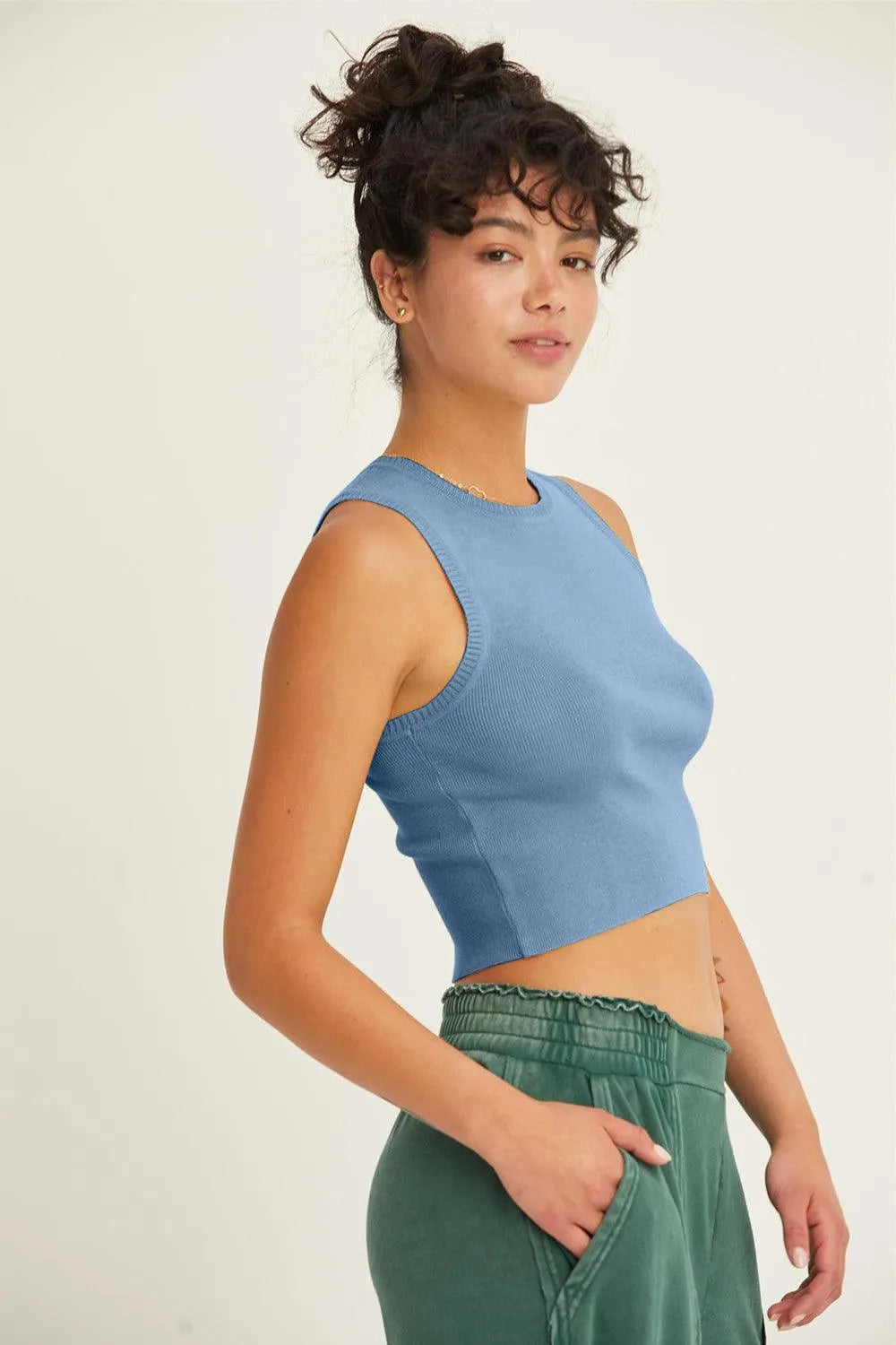 HYFVE Ribbed Knit Cropped Tank - 6i6