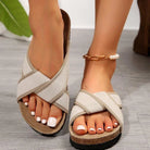 Contrast Open Toe Platform Sandals - 6i6