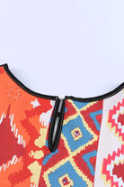 Embroidered Round Neck Short Sleeve Top - 6i6