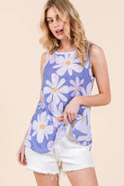 BOMBOM Floral Round Neck Tank - 6i6