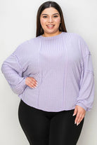 Basic Bae Full Size Ribbed Round Neck Long Sleeve T-Shirt - 6i6