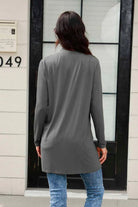 Basic Bae Full Size Open Front Long Sleeve Cardigan with Pockets - 6i6